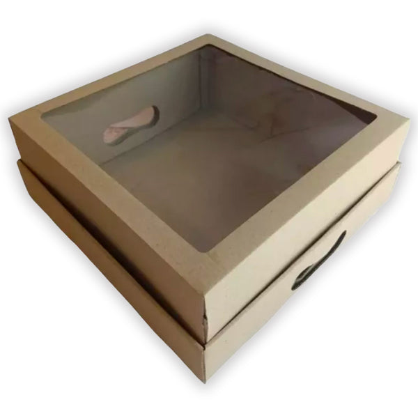 Caja DESAYUNO microcorrugada marrón - 2 medidas