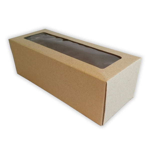 Caja BUDÍN microcorrugada marrón - 24x9.5x10 cm