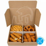 Caja picada 4 divisiones - 28x20x8 cm