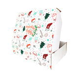 Caja blanca navideña #2 - 2 medidas - Pack x25