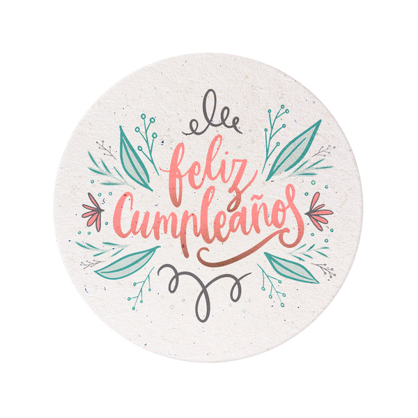 Posavasos Feliz Cumple #5 - Pack x20