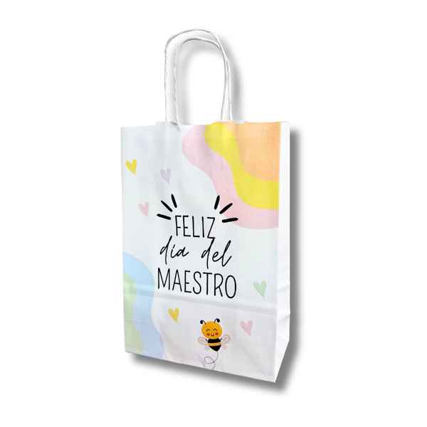Bolsa Papel Blanca MAESTRO #2 - 3 medidas - Pack x25