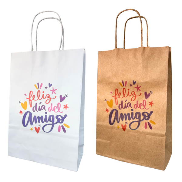 Bolsa Papel con diseño AMIGO #2 - Pack x25