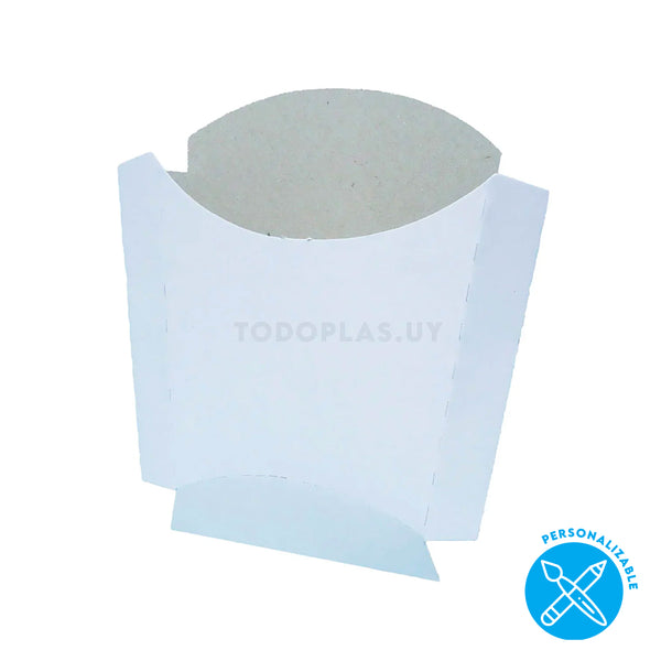 Estuche papas fritas cartón reciclado  - Pack x50