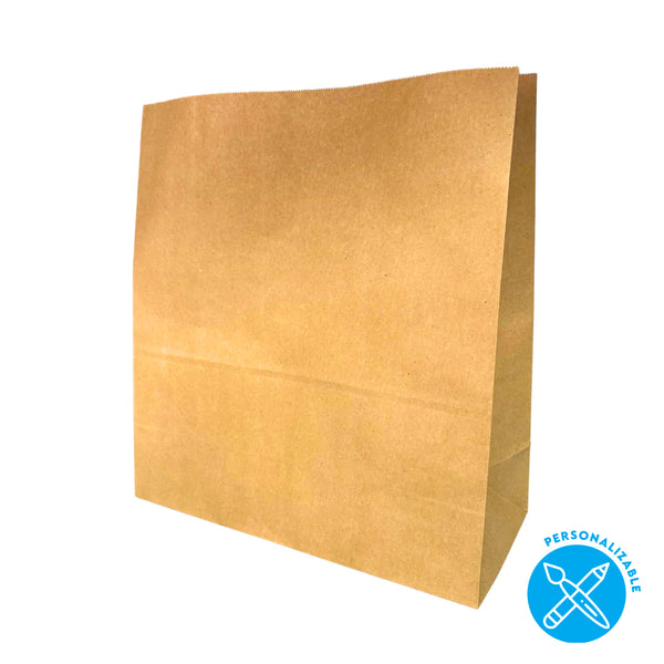 Bolsa de papel kraft marrón Grande | 32x35 (14 fuelle)