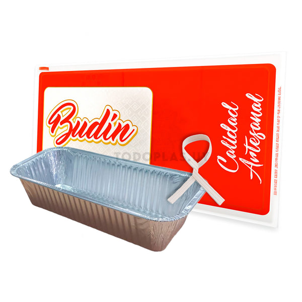Combo Molde budin aluminio 500grs + Bolsita + Precinto de Cierre