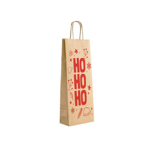 Bolsa para vino 15x35 (8 FUELLE) - Navidad #3 - Pack x20