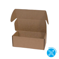 Caja BOX D microcorrugada marrón 19x7x7 cm
