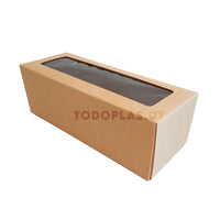 Caja BUDÍN microcorrugada marrón - 24x9.5x10 cm