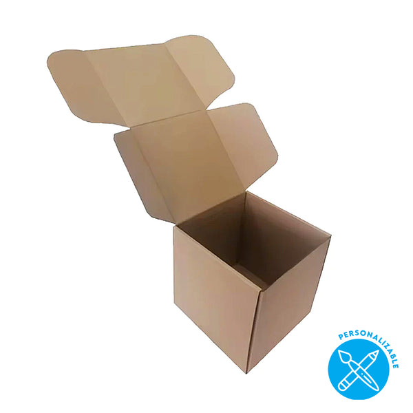 Caja BOX A microcorrugada marrón 9x9x9 cm