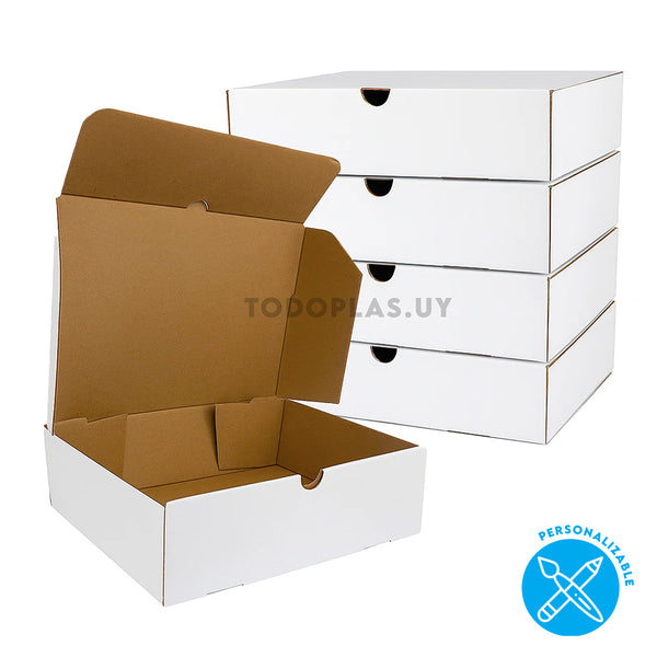 Caja delivery chivito grande BLANCA - 28x20x8 cm