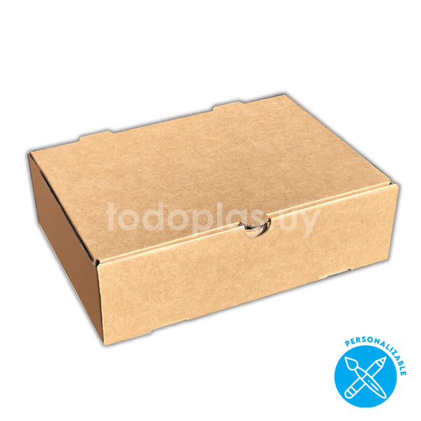 Caja delivery chivito grande MARRÓN - 28x20x8cm