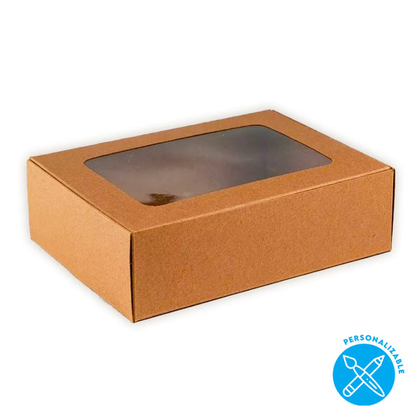 Caja DONNA microcorrugada marrón 26x17.5x9cm