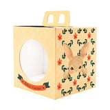 Caja con visor y soporte para huevo - PASCUAS #3 - 13x13x14cm - pack x 5