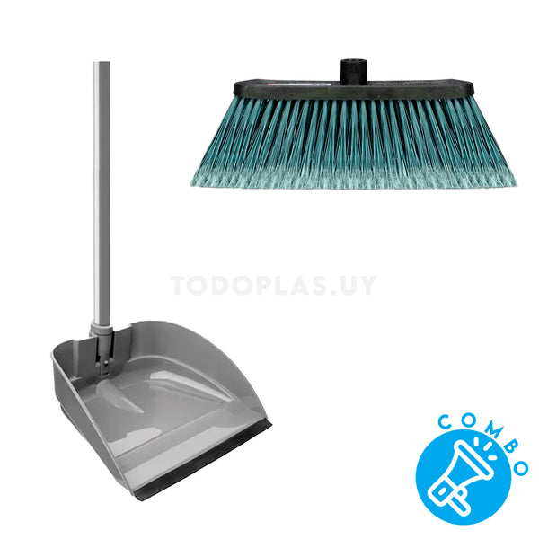 Combo Escoba + pala retráctil