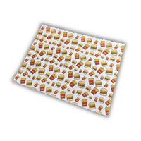 Hojas papel sulfito - Burger y fritas - 25X33 cm