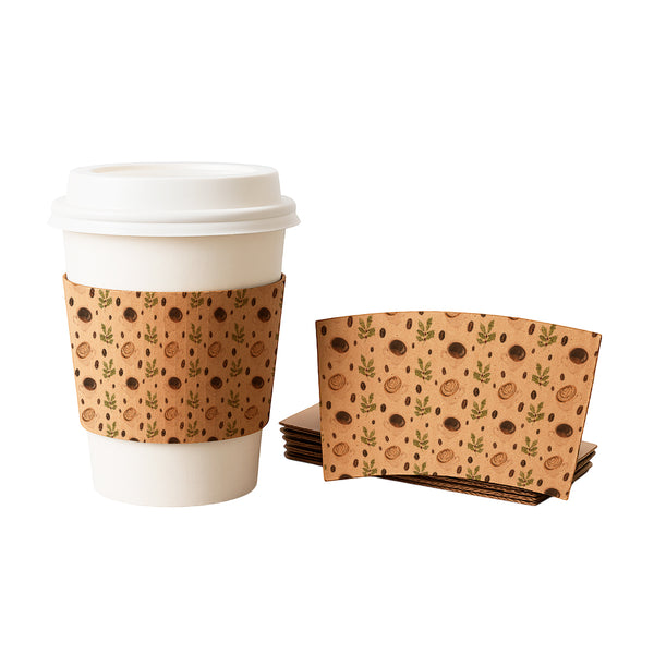 Faja de cartón para vaso de café - Diseño #1 - Pack x50