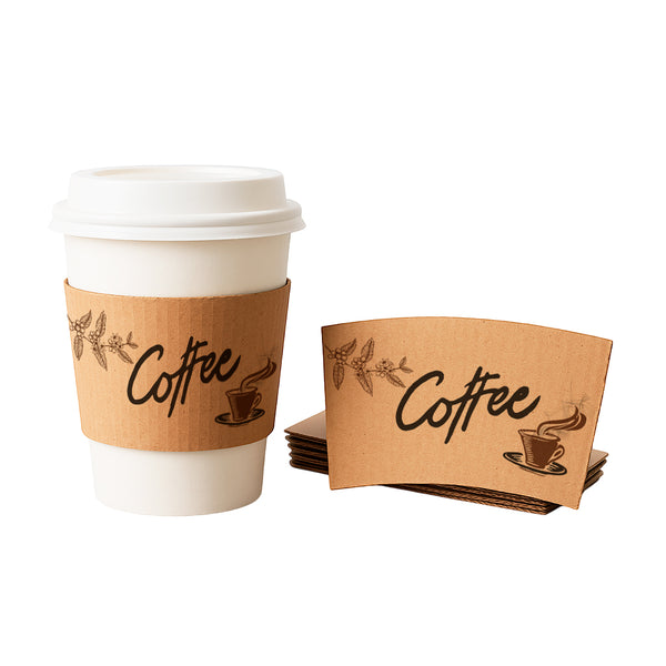 Faja de cartón para vaso de café - Diseño #2 - Pack x50