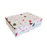 Caja blanca navideña #1 - 24x18x6,5 cm - Pack x25