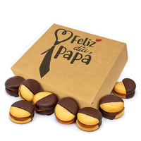Caja Masas finas 1/4, 1/2kg y 1kg con Diseño Dia del Padre Corbata - Pack x20