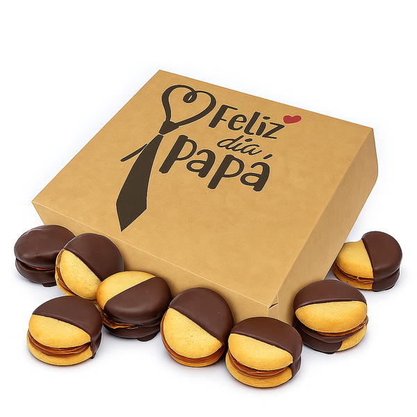Caja Masas finas 1/4, 1/2kg y 1kg con Diseño Dia del Padre Corbata - Pack x20