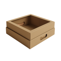 Caja DESAYUNO microcorrugada marrón - 2 medidas