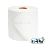 Papel toalla en rollo 100% celulosa Blanco 24grs - 20cm x200mts - Pack x6