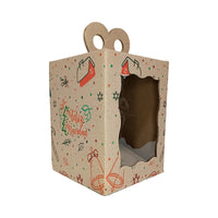 Caja Pan Dulce Con Visor #2 - 14.5x14,5x19 cm