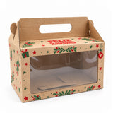 Caja Maletín Navidad #2 con Visor - 24x14x13 cm – Pack x5