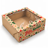 Caja Bento Navidad con Visor – 22x22x9cm | Con o Sin Cuna