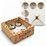 Caja Bento Navidad con Visor – 22x22x9cm | Con o Sin Cuna