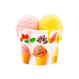 Pote polipapel para helado con diseño - 120/195/300ml