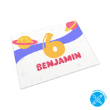 Manteles Individuales Para Cumpleaños Infantiles - Nombre y Número Personalizado - Pack x20