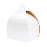 Caja pétalos lisa con soporte para huevo - 12x12x15cm