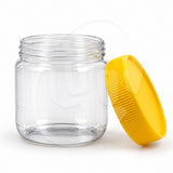 Pote cristal PVC para miel con tapa rosca 250/500/1000 grs