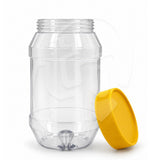 Pote cristal PVC para miel con tapa rosca 250/500/1000 grs