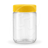 Pote cristal PVC para miel con tapa rosca 250/500/1000 grs