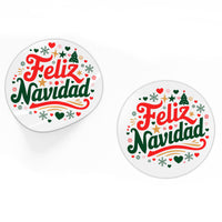Adhesivos de Papel Navidad #1 - 4cm - pack x5