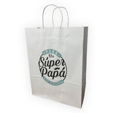 Bolsa de papel 26x35 con asa - Dia del Padre - Súper Papá - Pack x20