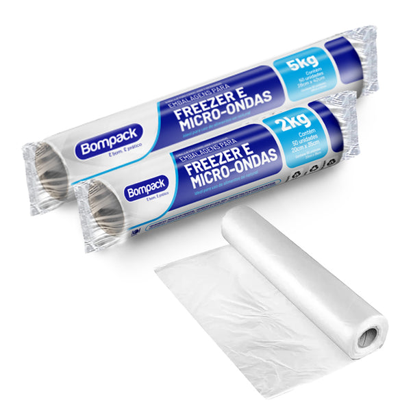 Bolsa para freezer y microondas 20x35/28x42 cm - Rollo x50