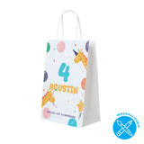 Bolsa para sorpresitas - Nombre y Número Personalizable - 15x22 cm - (Pack x 20)