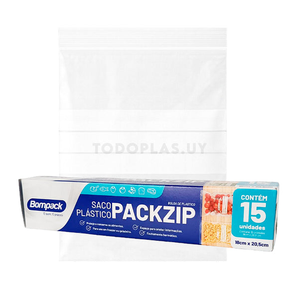 Bolsas packzip herméticas 18x20.5/26.5x32 cm