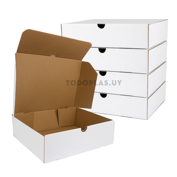 Caja delivery chivito grande BLANCA - 28x20x8 cm