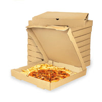 Caja de pizza MARRÓN cuadradas - 4 medidas