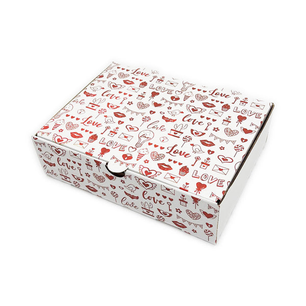 Caja ARIZONA microcorrugada Blanca 24x18x6,5 cm - Pack x25