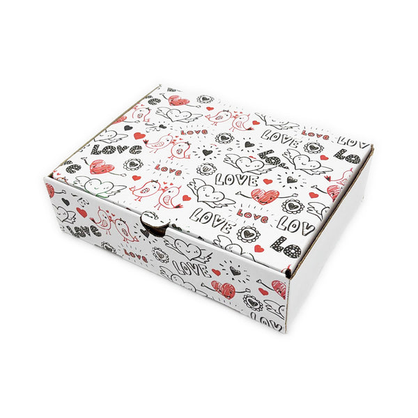 Caja CALI microcorrugada Blanca 24x18x6,5 cm - Pack x25