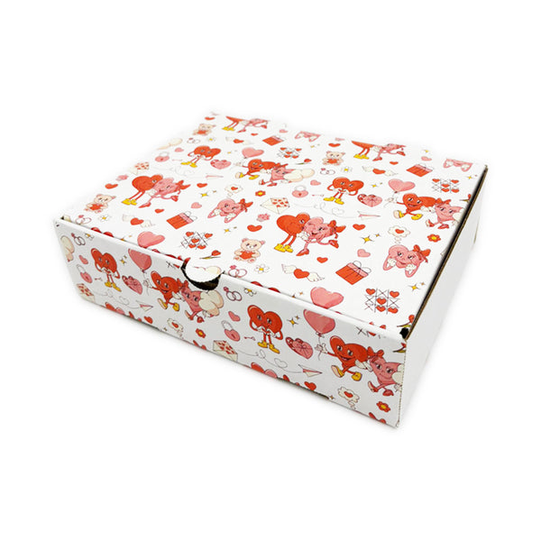 Caja PARIS microcorrugada Blanca 24x18x6,5 cm - Pack x25