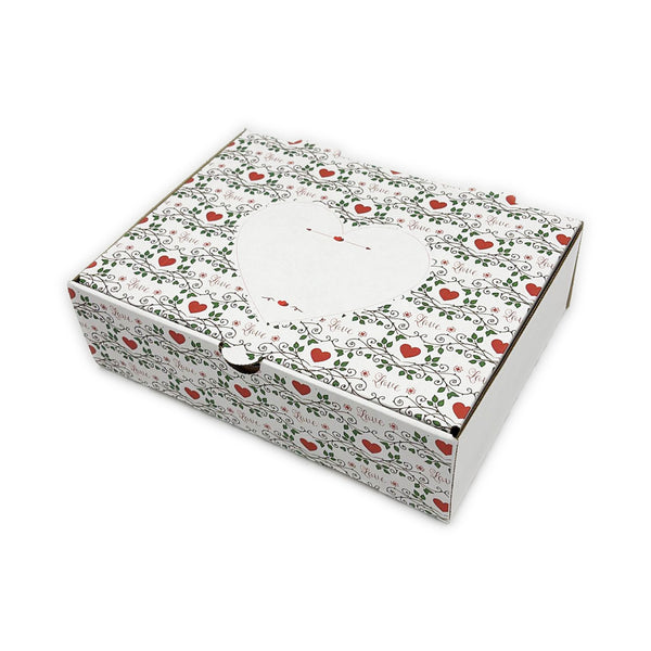 Caja TOSCANA microcorrugada Blanca 24x18x6,5 cm - Pack x25