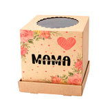 Caja austria microcorrugada marrón - MAMÁ #1  - 2 medidas - Pack 5