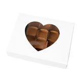 Caja blanca con visor y separadores | 16x20x4 cm